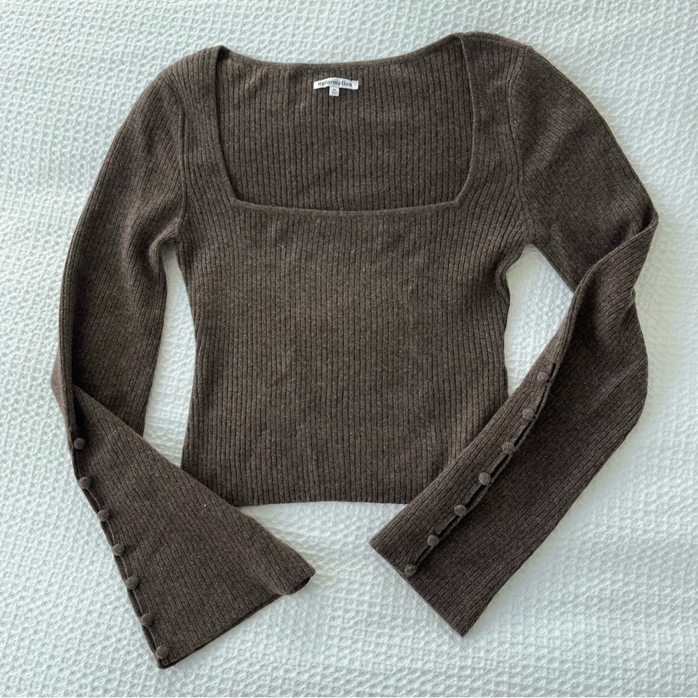 Emanuele Cashmere Novelty Button Sweater - Picture 8 of 15